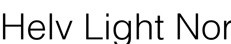 Helv Light Normal Yazı tipi ücretsiz indir